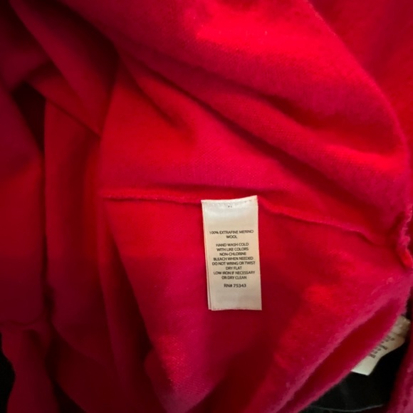 Max Studio Red Tunic - Extra Fine Merino Wool (L) - Picture 4 of 4